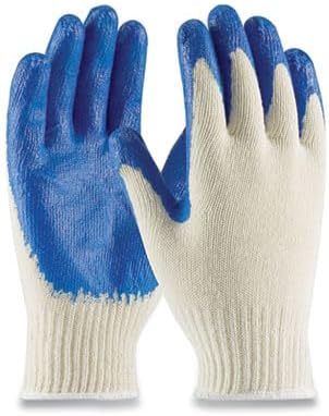 PIP Seamless Knit Cotton/Polyester Gloves, Regular Grade, Large, Natural/Blue, 12 Pairs image 3