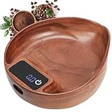 Costruzione in legno di noce di alta qualità: la bilancia for chicchi di caffè è dotata di una piastra for chicchi realizzata in legno di noce naturale selezionato di alta qualità. Ogni pezzo presenta un design estetico minimalista unico, con le venature del legno che ricordano gli anelli annuali del tempo. Questo design elegante aggiunge un tocco di raffinatezza alla tua esperienza di preparazione del caffè.