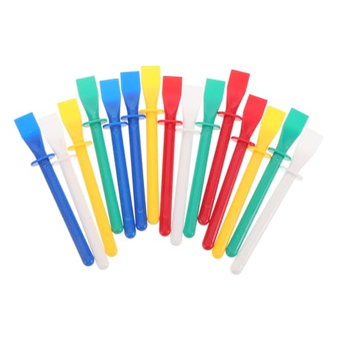CIMAXIC Ergonomic Sticks 15pcs Glue Scrapers Set Multi-Color Glue Paint Tool for Crafts Ideal for Leather Work Adhesive Applicator