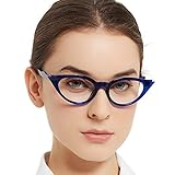 OCCI CHIARI Reading Glasses for Women Cat Eye Fashion Magnification 1.0 1.5
