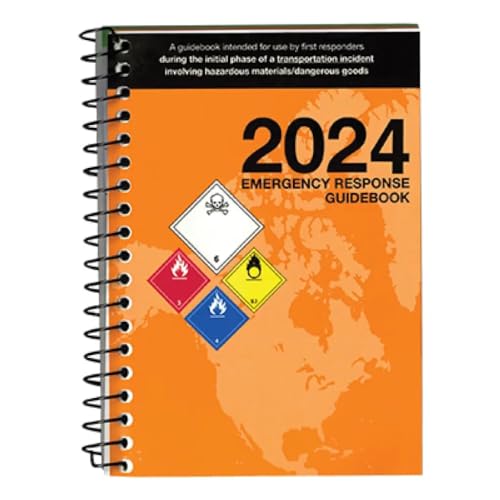 Labelmaster 2024 Emergency Response Guidebook (ERG) Spiral Bound, Full Size, Guide to Help When Responding to Transportation Emergencies Involving Hazardous Materials