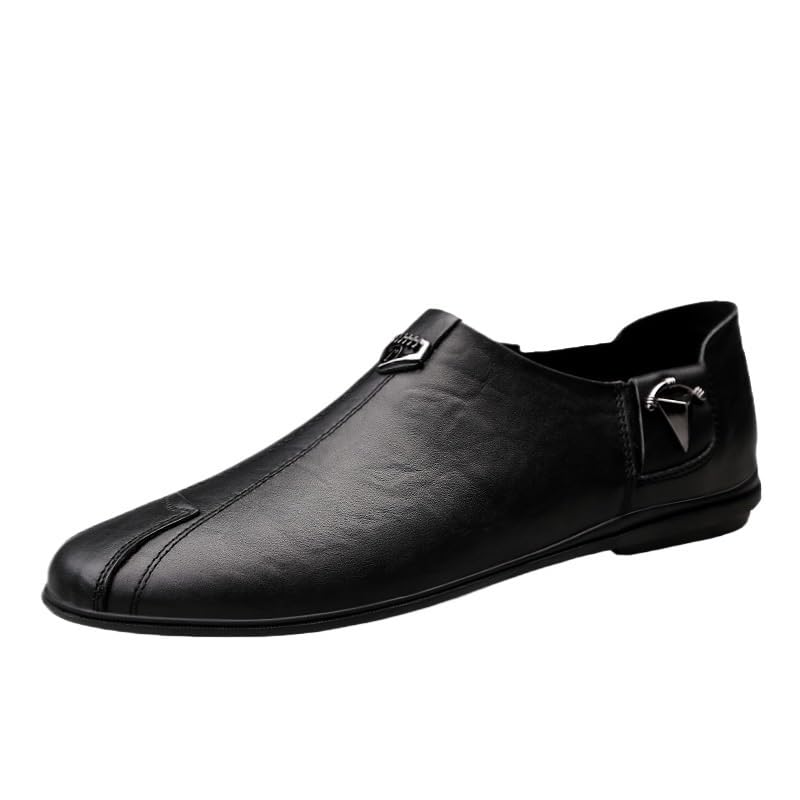 Mens Formal Oxford Shoes Party Low Top Shoe Slip-on Round Toe Classic Calfskin Leather