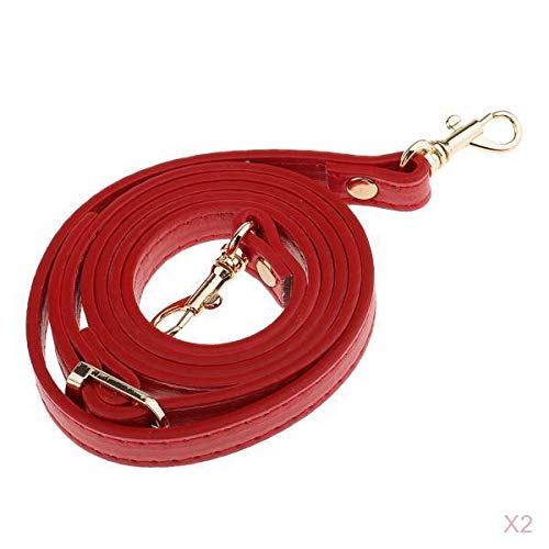 nivaa 2pcs Adjustable Shoulder Bag Accessories Handbag Handles Straps Red-picture-46