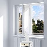 Das Fensterabdichtung Für mobile Klimageräte passt perfekt für Fenster mit einer Reichweite von 4 Metern. Wenn das Fenster niedriger als 4 Meter ist, müssen Sie möglicherweise einige Einstellungen vornehmen und diese mit Klebeband abdichten, um eine anständige Abdichtung zu erzielen.