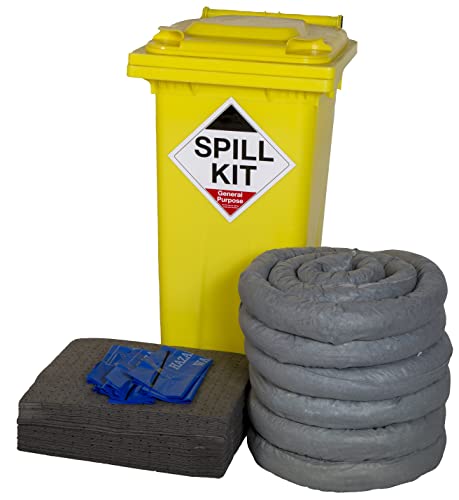 120ltr General Purpose Spill Kit in Wheeled Bin