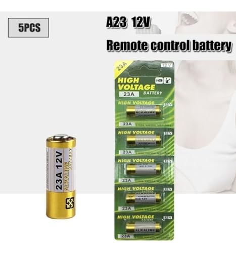 Cartela Kit 05 Pilha Alcalina 23a 12v Alarme Controle