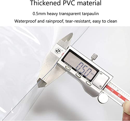 Lona resistente de PVC transparente para evitar charcos en muebles de jardín de techo 7