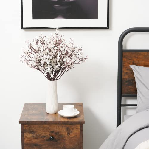 Houele Baby's Breath Artificial Flowers - 10Pcs White Fake Gypsophila Plants Bouquets Real Touch Silk Flower For Wedding Party Floral Arrangement Diy Wreath Home Decoration #TOP4