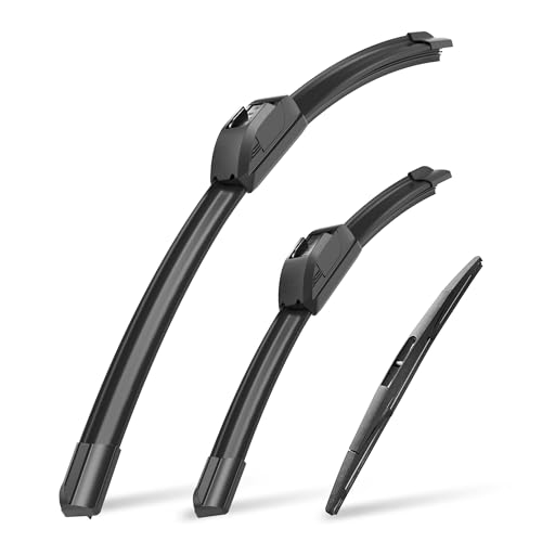 Image of Raidbee Windshield Wiper Blades Replacement for Nissan Versa Note 2014 2015 2016 2017 2018 2019 All-Season OEM Quality 3 Pack 28 inch+12 inch+12 inch