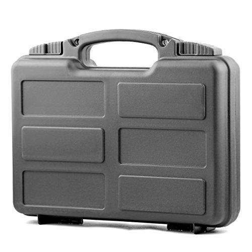 Merdia Funda para Pistola Estuches para Pistola Funda de Pistola con Cierre con revólveres de Espuma precortados Funda Protectora Peso Ligero Transporte fácil