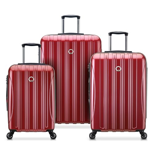 DELSEY PARIS Helium Aero, Set (19/24/28 Inch) Luggage, Brick Red