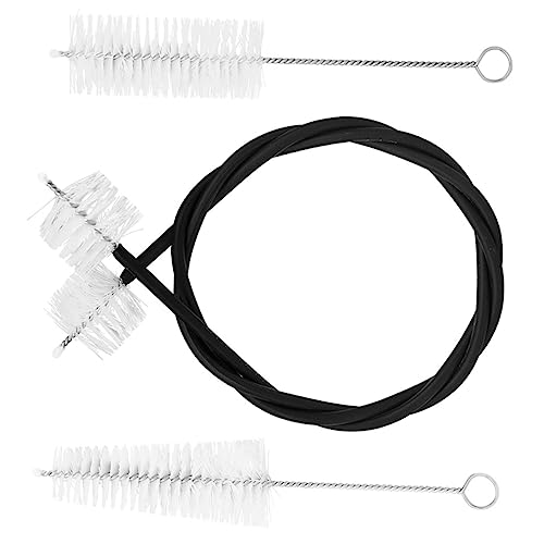 HEATSHAKING 3piezas Kit De Limpieza Para Trompeta De Cepillo De Cuerda Negro y Cepillos De Limpieza Para...