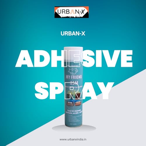 Image of URBAN-X Adhesive Spray for Acoustic Foams and Soundproofing Panels 650ML | Adhesive for Soundproofing & Acoustic Panels | Covers 90-100 Sqft. Area Per Bottle - My Friend (1)