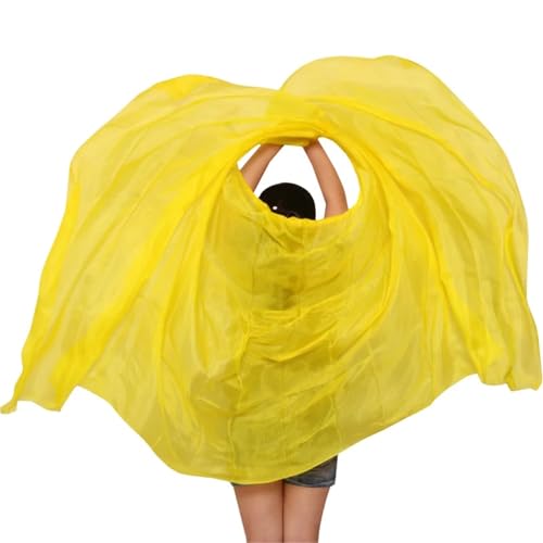 Voile de danse du ventre en soie foulard de scène dégradé 270x114cm