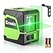 Laser Level Self-leveling Green Cross laser tool with vertical and horizontal lines,360 degree rotation self-leveling mode&IP54 waterproof for Picture Hanging Indoor & Outdoor