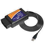 elm327 usb Live-Daten und einfache Korrekturen - Der ZAKVOP OBD2-Autocodeleser kann Ihre Fehlercodes für die Motorkontrollleuchte mit Ihren Geräten lesen und löschen. Sehen Sie Live-Echtzeitdaten mit dem OBDII-Autocodeleser wie O2-Sensoren, Kraftstoffdruck, Motorlast und mehr; Frame-Daten einfrieren; Kartenbasiertes Sensor-Tracking mit bestimmten Apps. Überprüfen Sie die Bereitschaft Ihres Emissionssystems und wissen Sie, ob Sie die Emissions-/Smogtests bestehen, bevor Sie fahren