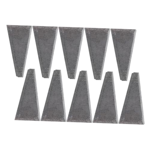 POPETPOP 10pcs Small Carbon Steel Triangular Wedges Repair Tool Hammer Wedge for Home and Outdoor Fixing