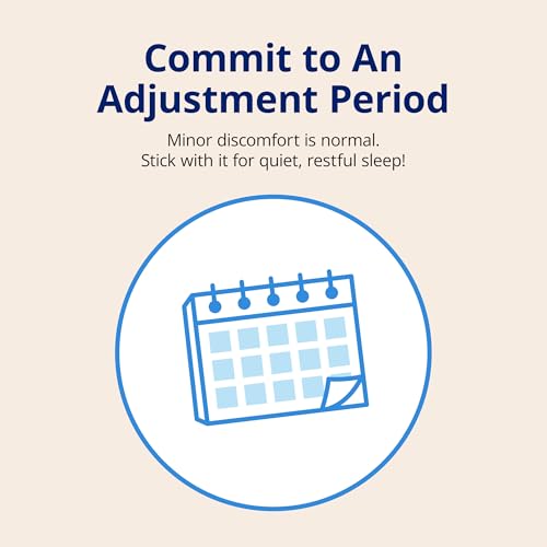 zquiet anti-snoring mouthpiece starter pack with 2 sizes living hinge amp open front design for comfort amp easy breathing blue