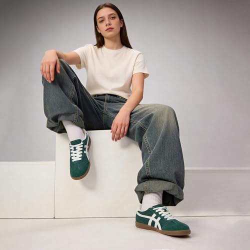 Image of Tigeridea Casual Sneakers for Women Lightweight Lace Up Tennis Shoes | Non-slip Lace Up Fashion Sneaker, Round Toe Retro Walking Shoes, 2026 Trendy Comfortable Trainers