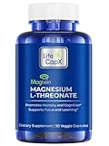 LIFE CAPX Magnesium L-Threonate Capsules, Original Patented Magtein™ Form of Magnesium (Mg), Improve Memory, Cognition and Sleep Quality (90 Capsules)