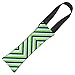 Buckle-Down Dog Tug Toy Chevron Stripe White Neon Green Navy