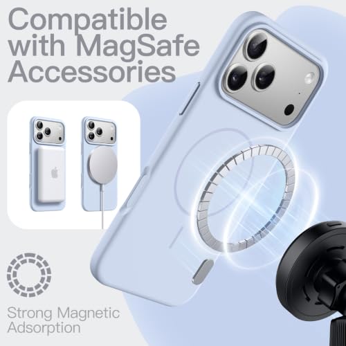 Image of JETech Magnetic Silicone Cover Case for iPhone New Pro, Light Blue