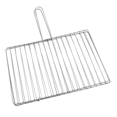 BEBEMOKO Barbecue Net Clamp for Grilled Fish Steak Vegetable Clamp Bbq Tool Stainless Steel