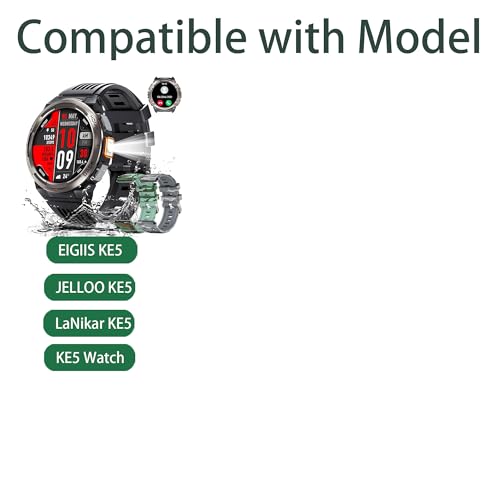 Cargador magnético USB compatible con EIGIIS Smart Watch KE5 negro 2