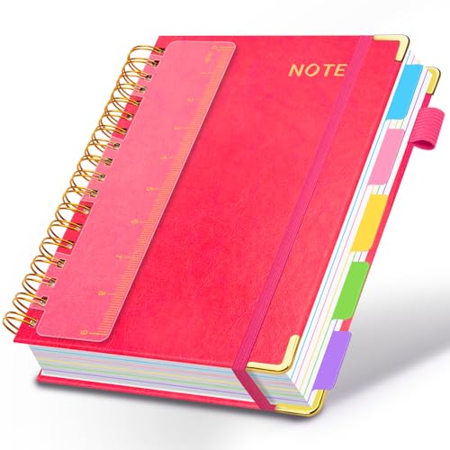 Carnet ligné pour étudiantes et professionnelles, grand cahier à spirale pour la prise de note