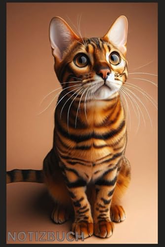 Bengal Katze - Notizbuch, Das perfekte Geschenk für Bengalkatzen Liebhaber & Fans, Buch mit Katzenmotiv, Liniert: Tagebuch, Journal, Taschenbuch, ... schönes Motiv,130 S. Cats Notebook,Nici