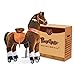 PonyCycle Large Ride on Horse Toy for Big Kids 7-12 with Brake, Sound Function, No Battery, Mechanical Riding Pony, Birthday Gift Classic Model U 42.5