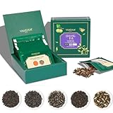 VAHDAM, Assorted Oolong Tea Sampler Gift Set (5 Teas Flavors, 25 Servings) Gluten Free, Non GMO - 5 Unblended Loose Leaf Tea Sampler | Tea Variety Pack, Gifts For Him/Her | Gifts for Women & Men
