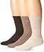 Timberland Men's 3Pk Crew,Bark/Dune/Oatmeal,11-13 / 9-12