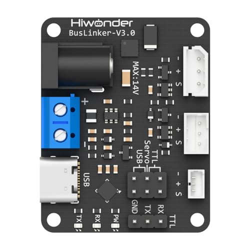 LewanSoul BusLinker V3.0 Servo Debugging Board, Embedded Robotic Arm Servo Driver Module Controller for HX-10HM/HX-30HM Magnetic Encoder Servo Motor