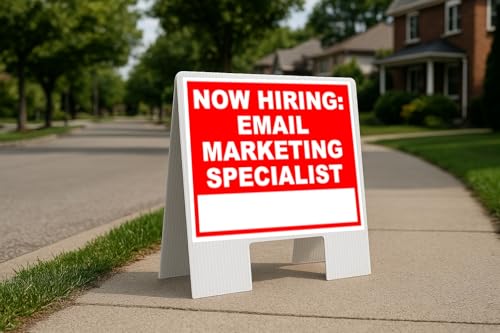 Now Hiring Email Marketing Specialist Write On Me Red Folding