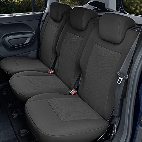 Accesorionline Fundas de Asiento para Berlingo III Desde 2019 -100% A Medida 2-5plazas (5plazas (Traseras 1+1+1)) Cover