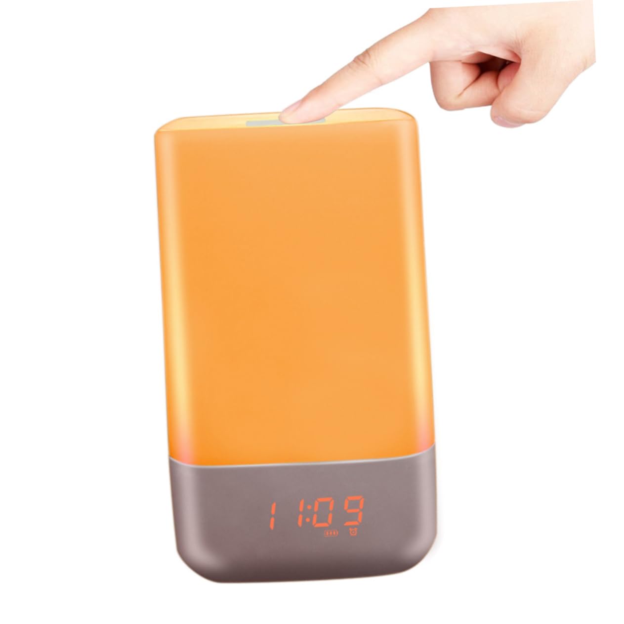 Ciieeo Reloj Despertador con Simulación de Luz de Alba y 7 Tonos Ambientales, Reloj LED con Luz RGB Regulable para Dormitorio