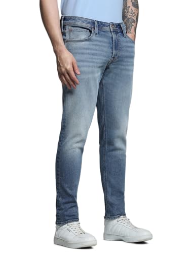 Image of Jack & Jones Men's Slim Fit Jeans | Low Rise | Jeans for Men