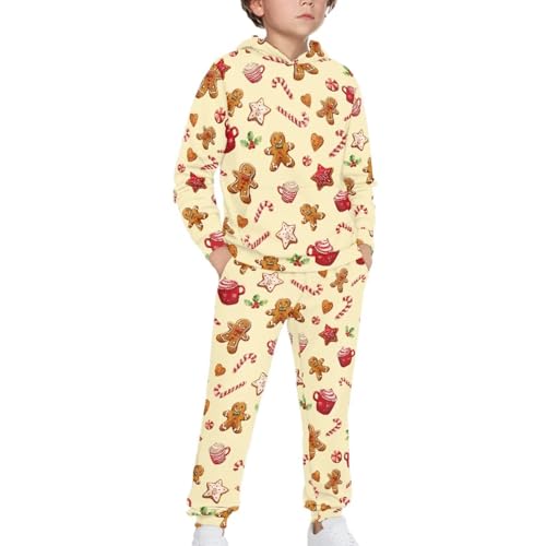 Renewold Christmas Kids Hoodie Sweatshirt and Jogger Sweatpants 2 Piece Tracksuits Sweatsuits Set Long Sleeve Activewear3