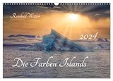  Die Farben Islands (Wandkalender 2024 DIN A3 quer), CALVENDO Monatskalender: Erleben Sie atemberaubende Landschaften, von dampfenden Geysiren bis zu ... atemberaubenden Fotografien. (CALVENDO Orte)