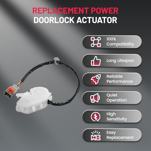 Image of SYERAL Door Lock Actuator Motor Front Left Driver Side Compatible with Honda Prelude 1997-1998, Prelude 2000-2001, CR-V 1997-2001 Replaces 746-303 746303 72155-S03-J11 72155S03J11