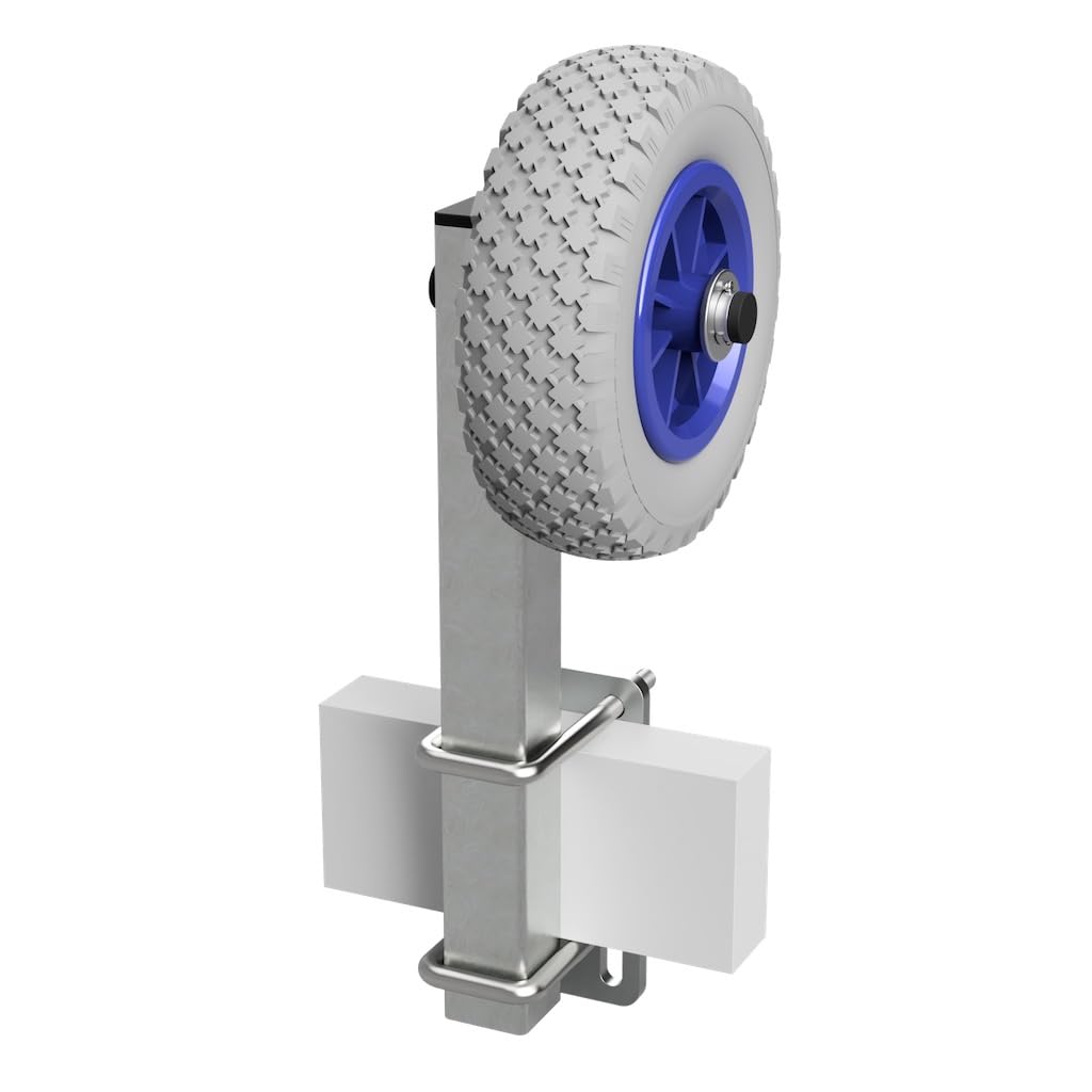 SUPROD Rouleaux avec Support Aide à la Mise à l'eau remorque pour Bateau pneus en PU RKSID-200-PU, Ø 200 mm