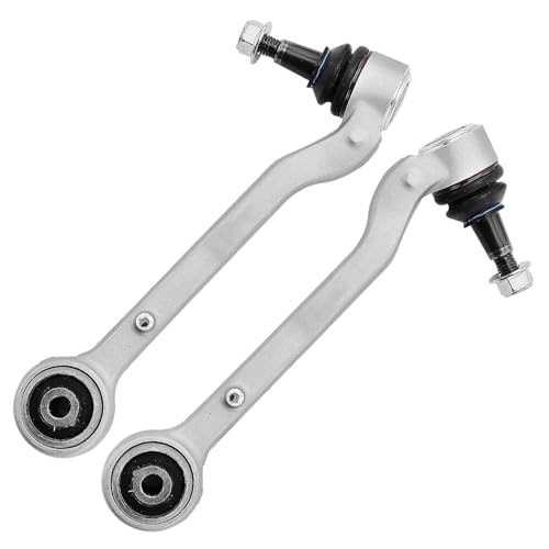Image of Detroit Axle - RWD Front End Kit for 2013 2014 2015 2016 2017 2018 2019 Cadillac ATS, 2 Lower Rearward Control Arms with Ball Joint 4 Inner Outer Tie Rod End Links Replacement