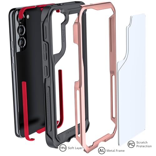 Coque Galaxy S22 Plus antichoc Ghostek dos transparent rose - 5