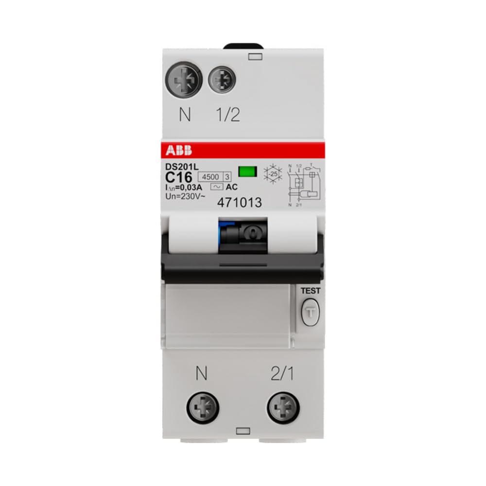 ABB 471013GSB Disjoncteur différentiel phase plus neutre 16 A