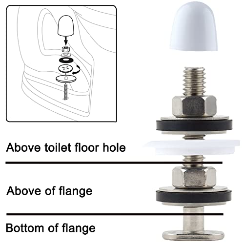 Universal Toilet Wax Ring Kit With Bolts,Pe Flange And Extra Retainers,Thick Wax Ring Gasket For Toilet Bowl,Washers Bolt Caps Gasket Use For Most Toilets- Gas, Odor And Watertight Seal #TOP3