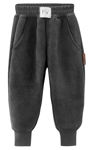 Happy Cherry Kinder Verdickte Warme Jogginghose Baumwolle Fleece Elastische...