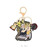 鬼滅の刃 アクリルキーホルダー キーホルダー メタルキーリング キーリング カラビナ 車用キーチェーン ループ 人気 お土産 ギフト,1 [並行輸入品]