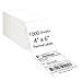LotFancy 4x6 Direct Thermal Shipping Labels, 1000 Thermal Labels Fanfold with Perforated and Strong Adhesive, White Mailing Label Compatible with Zebra, Rollo Printer