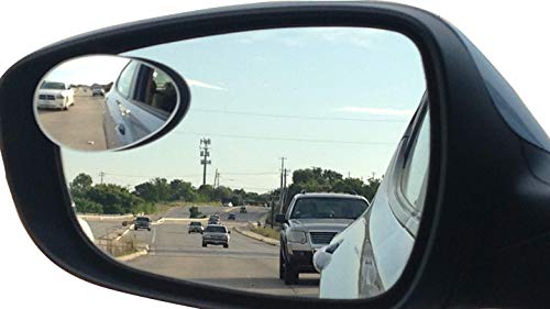 Blind Spot Car Mirrors: Semi Oval Convex Rear View/Side Car Mirror |Automotive Exterior Accessories | Blindspot Stick On Mirror For Car By Utopicar (2Pack) #TOP1